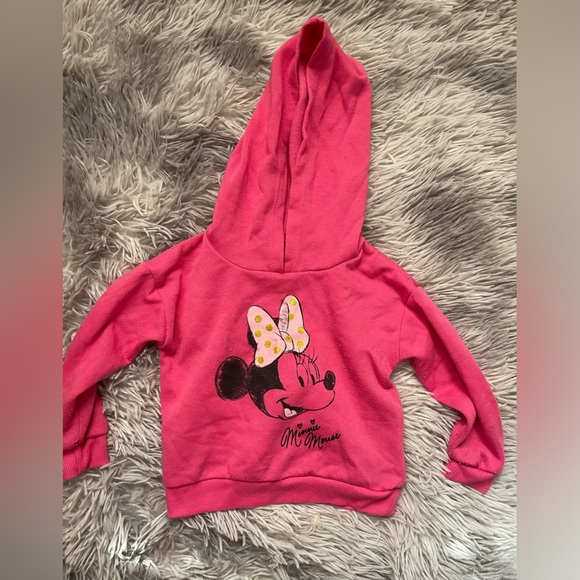 Pink Mini Mouse 2 piece set. (Hoodie & Sweat pants) Size 2T. - Picture 2 of 6